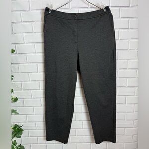 Eileen Fisher Dark Gray Straight Leg Pants Women's Size M